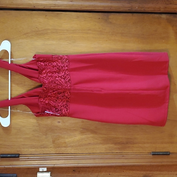 NWT Crystal Doll Sexy Red Dress. - Picture 4 of 10